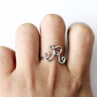 Zinc Alloy Open Finger Ring, plated & for woman 