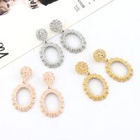 Zinc Alloy Drop Earring, fashion jewelry & for woman 