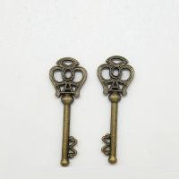 亜鉛合金キー・ペンダント, 亜鉛合金, 鍵, 青銅メッキ 穴:約 2mm, 100パソコン/バッグ, 売り手 バッグ