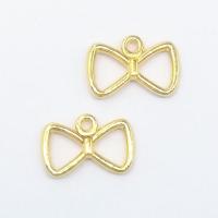 Zinc Alloy Jewelry Pendants, Bowknot, gold color plated Approx 2mm 