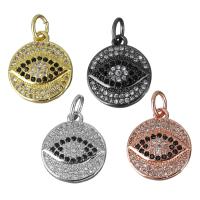 Cubic Zirconia Micro Pave Brass Pendant, plated, micro pave cubic zirconia Approx 4mm 