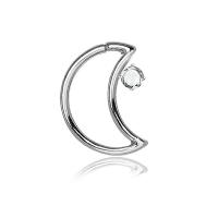 Messing Nasepiercing Schmuck, Mond, unisex, keine, 13*12*5*1.3*2.5mm, verkauft von PC