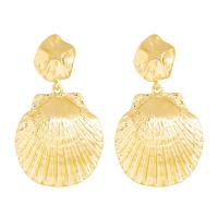 Zinc Alloy Drop Earring, plated & for woman, gold, 51mm*35mm,60mm*35mm 