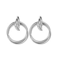 Zinc Alloy Drop Earring, plated, fashion jewelry & for woman 