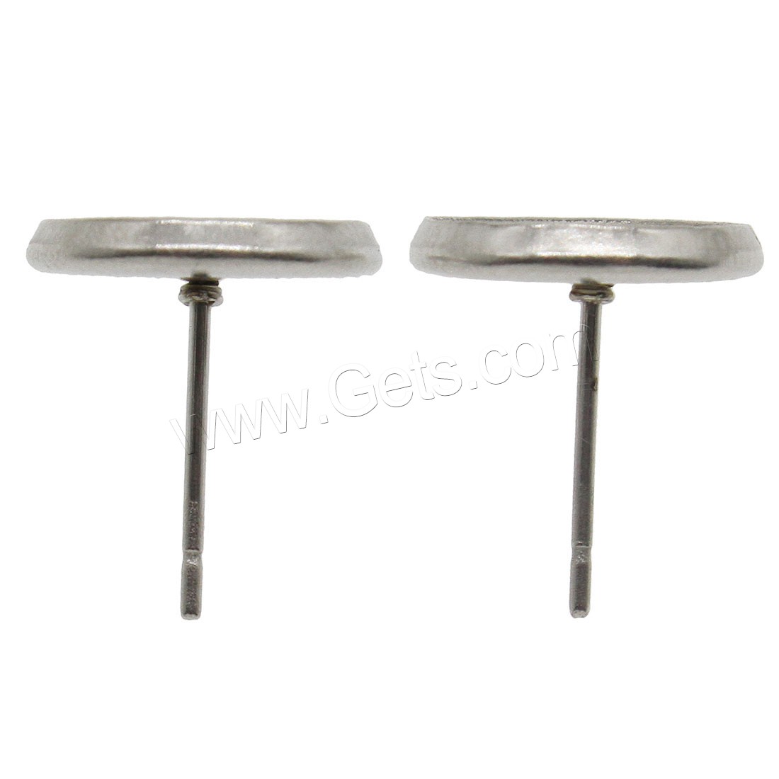 Stainless Steel Earring Stud Component, different size for choice, original color, Sold By PC