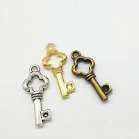 亜鉛合金キー・ペンダント, 亜鉛合金, 鍵, メッキ, 無色 穴:約 2mm, 100パソコン/バッグ, 売り手 バッグ