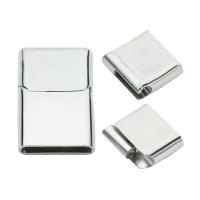 Rectangle Stainless Steel Magnetic Clasp, acier inoxydable, 16.5mm*4.5mm, Vendu par PC