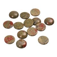 Unakite Cabochon, Dome & flat back 