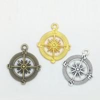 Zinc Alloy Hollow Pendants, Compass, plated Approx 2mm 