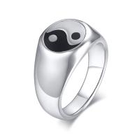 Men Stainless Steel Ring in Bulk, plated, fashion jewelry & for man, silver color 