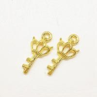 亜鉛合金キー・ペンダント, 亜鉛合金, 鍵, ゴールドメッキ 穴:約 2mm, 100パソコン/バッグ, 売り手 バッグ