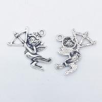 Zinc Alloy Jewelry Pendants, Angel, antique silver color plated Approx 1mm 