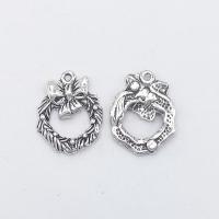 Zinc Alloy Hollow Pendants, antique silver color plated Approx 1mm 