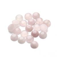 Rose Quartz Cabochon, time gem jewelry & flat back, mixed colors 