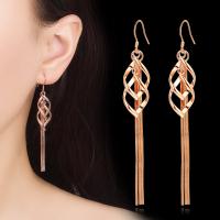 Brass Thread Through Earrings, Tassel, plated, for woman nickel, lead & cadmium free 