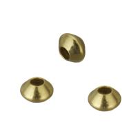 Abalorios llenos de oro de 14Kt, Oro-llenado, 14K lleno de oro, dorado, 3x2x3mm, agujero:aproximado 1.5mm, Vendido por UD