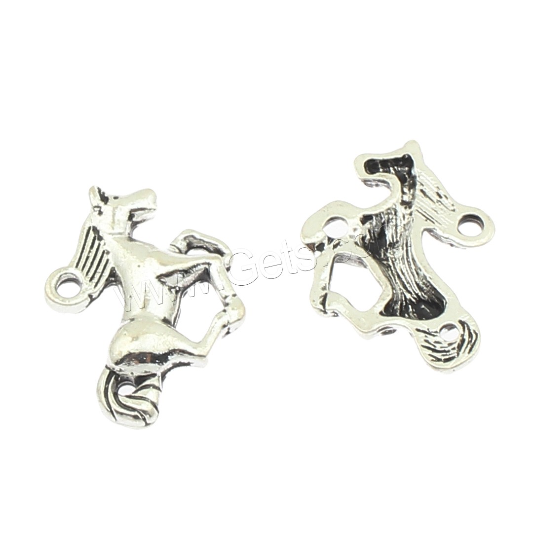 Colgantes Animales de Aleación de Zinc, Caballo, chapado, más colores para la opción, 21x16x3mm, agujero:aproximado 2mm, aproximado 310PCs/Bolsa, Vendido por Bolsa