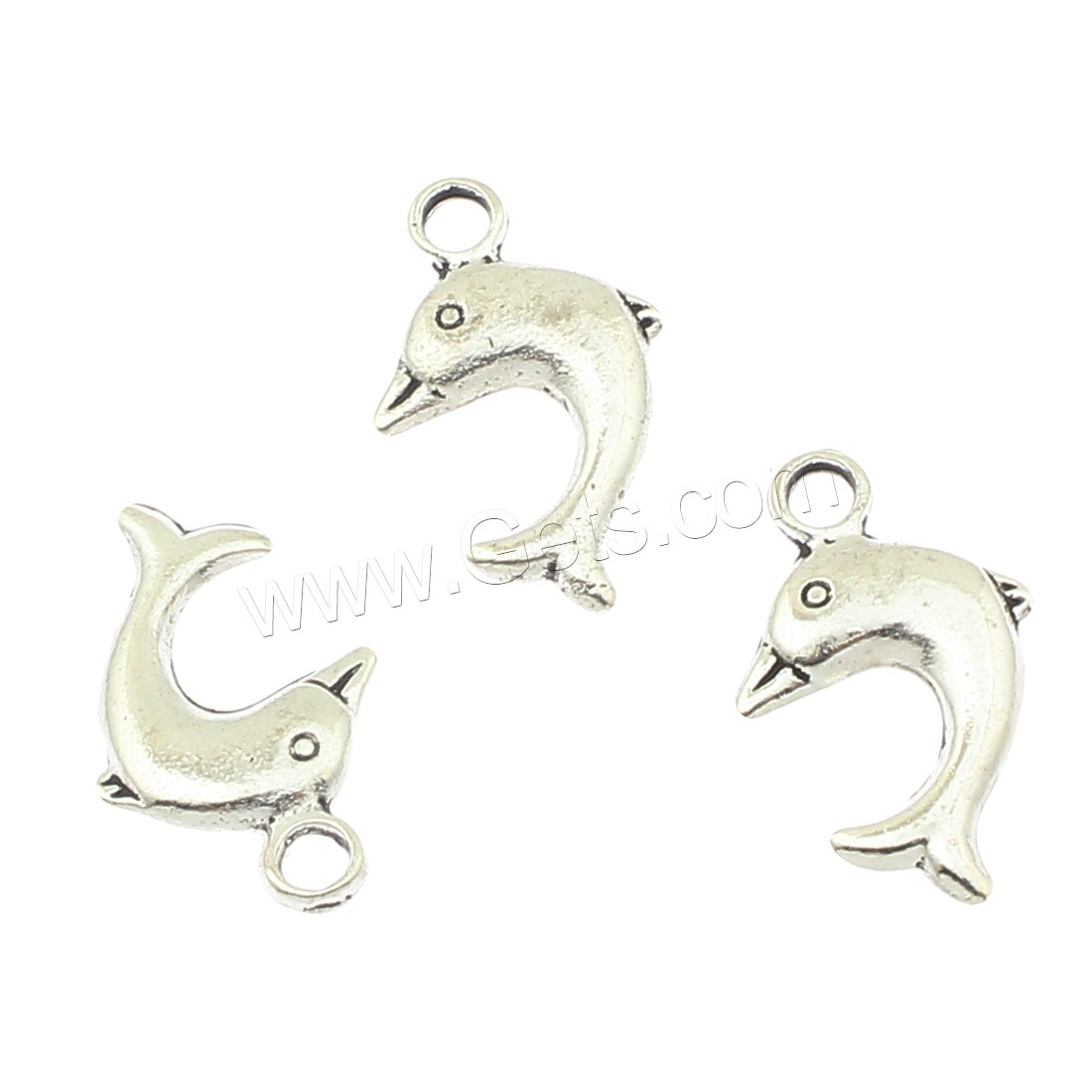 Pendentifs animaux en alliage de zinc, poisson, Placage, grand trou, plus de couleurs à choisir, 13x21x3mm, Trou:Environ 3mm, Environ 380PC/sac, Vendu par sac