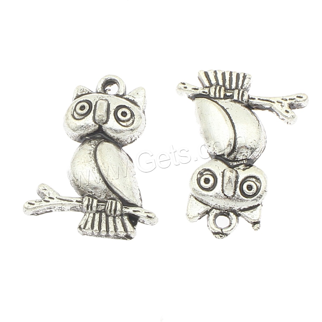 Pendentifs animaux en alliage de zinc, hibou, Placage, plus de couleurs à choisir, 18x23x5mm, Trou:Environ 2mm, Environ 250PC/sac, Vendu par sac