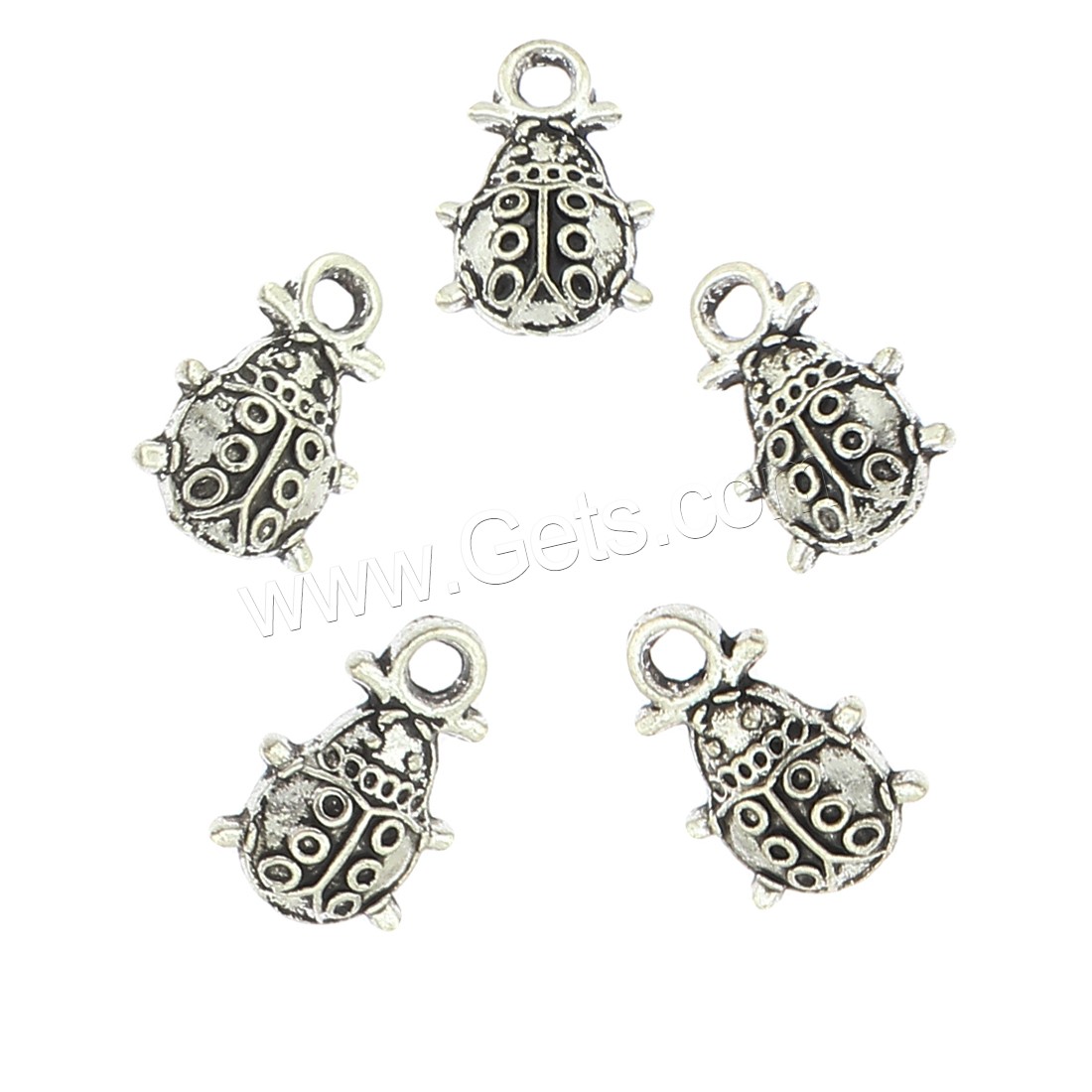 Zink Legierung Schmuck Anhänger, Zinklegierung, plattiert, großes Loch, keine, 10x15x3mm, Bohrung:ca. 3mm, ca. 715PCs/Tasche, verkauft von Tasche