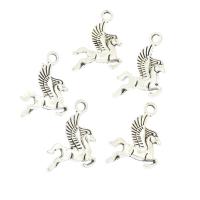 Colgantes Animales de Aleación de Zinc, Caballo, chapado, más colores para la opción, 15x24x2mm, agujero:aproximado 2mm, aproximado 625PCs/Bolsa, Vendido por Bolsa