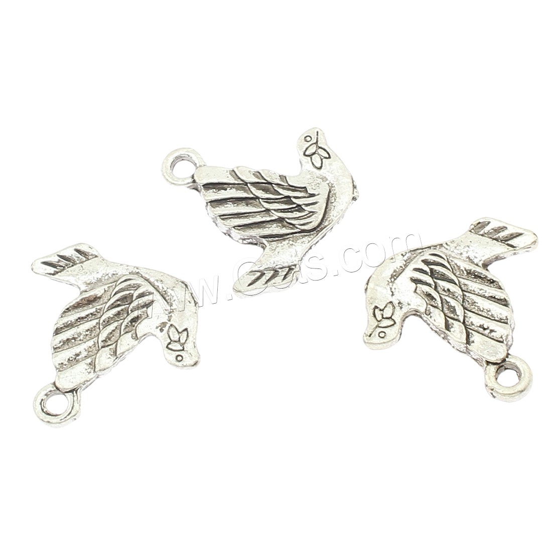 Colgantes Animales de Aleación de Zinc, Paloma, chapado, más colores para la opción, 20x19x3mm, agujero:aproximado 2mm, aproximado 280PCs/Bolsa, Vendido por Bolsa