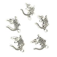 Colgantes Animales de Aleación de Zinc, Cocodrilo, chapado, más colores para la opción, 13x17x3mm, agujero:aproximado 2mm, aproximado 360PCs/Bolsa, Vendido por Bolsa