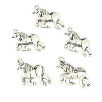 Colgantes Animales de Aleación de Zinc, Caballo, chapado, más colores para la opción, 16x24x3mm, agujero:aproximado 2mm, aproximado 160PCs/Bolsa, Vendido por Bolsa