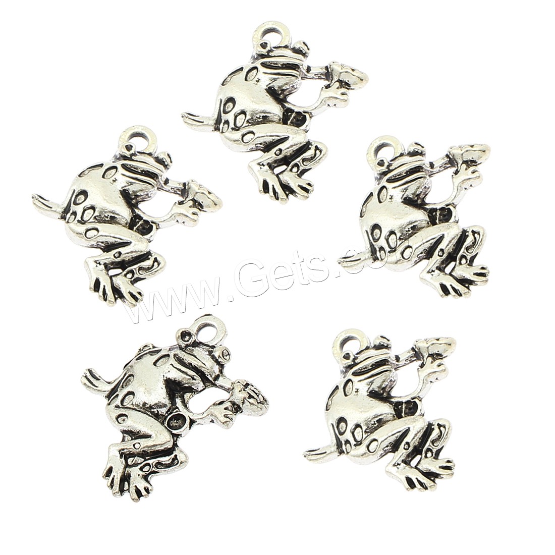 Colgantes Animales de Aleación de Zinc, Rana, chapado, más colores para la opción, 23x26x5mm, agujero:aproximado 2mm, aproximado 170PCs/Bolsa, Vendido por Bolsa