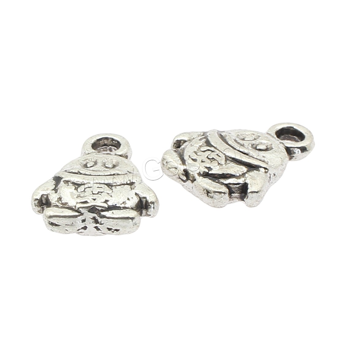 Zinklegierung Tier Anhänger, Pinguin, plattiert, keine, 10x13x4mm, Bohrung:ca. 2mm, ca. 380PCs/Tasche, verkauft von Tasche