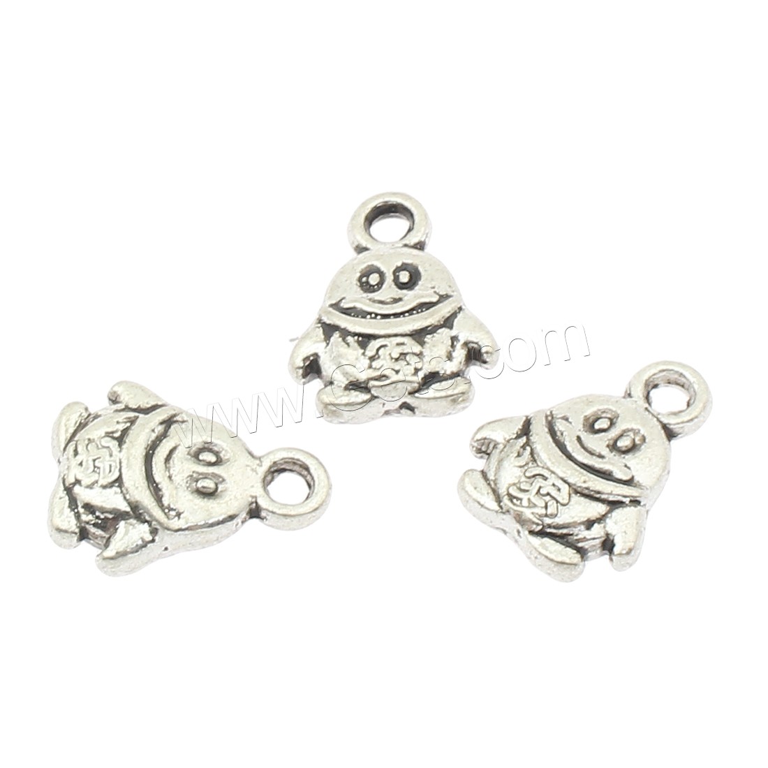 Zinklegierung Tier Anhänger, Pinguin, plattiert, keine, 10x13x4mm, Bohrung:ca. 2mm, ca. 380PCs/Tasche, verkauft von Tasche