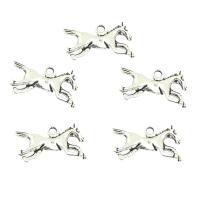 Colgantes Animales de Aleación de Zinc, Caballo, chapado, más colores para la opción, 22x13x3mm, agujero:aproximado 2mm, aproximado 330PCs/Bolsa, Vendido por Bolsa