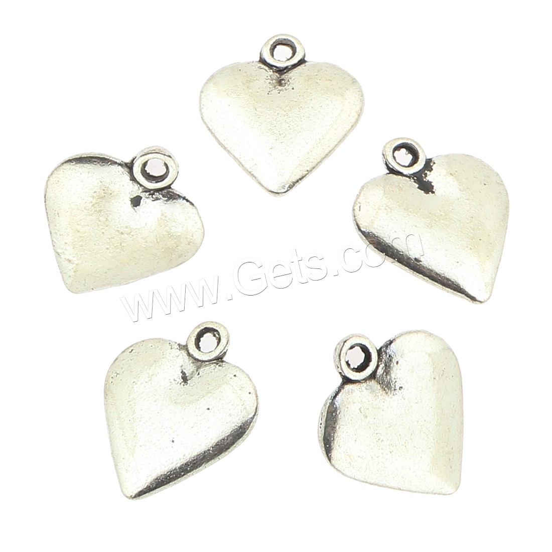 Colgantes de Aleación de Zinc en Forma de Corazón, chapado, más colores para la opción, 14x16x3mm, agujero:aproximado 2mm, aproximado 330PCs/Bolsa, Vendido por Bolsa