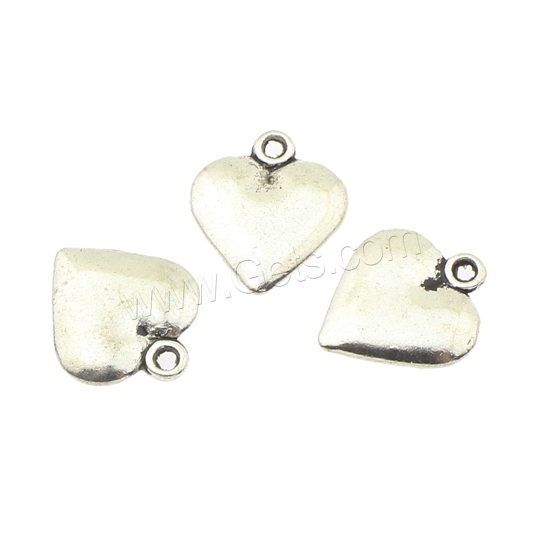 Colgantes de Aleación de Zinc en Forma de Corazón, chapado, más colores para la opción, 14x16x3mm, agujero:aproximado 2mm, aproximado 330PCs/Bolsa, Vendido por Bolsa