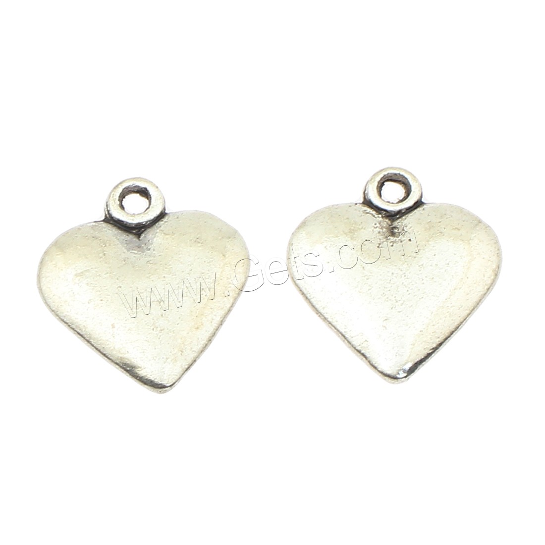 Colgantes de Aleación de Zinc en Forma de Corazón, chapado, más colores para la opción, 14x16x3mm, agujero:aproximado 2mm, aproximado 330PCs/Bolsa, Vendido por Bolsa