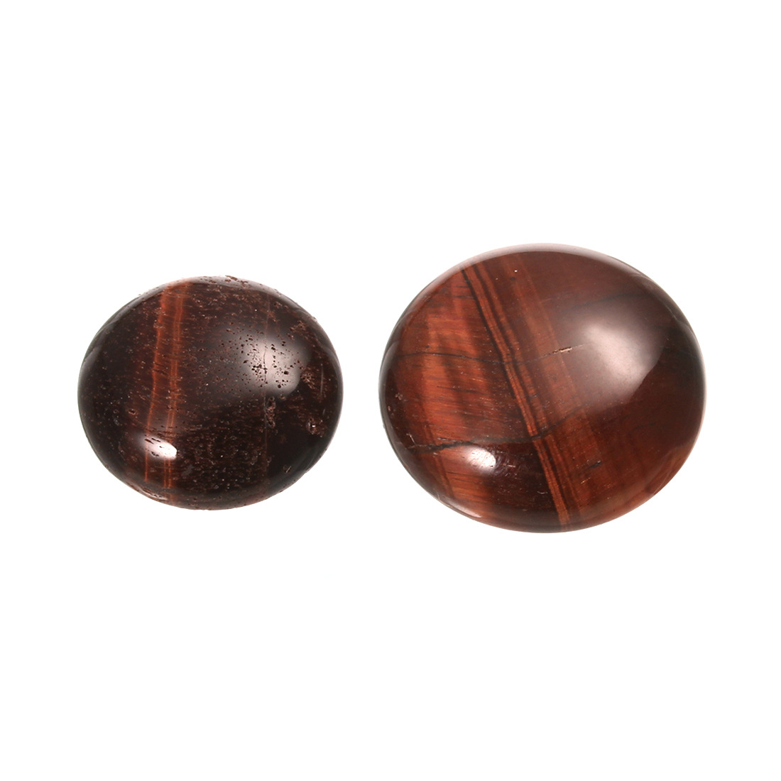 Tiger Eye Cabochon, different size for choice & flat back, 20PCs/Bag, Sold By Bag