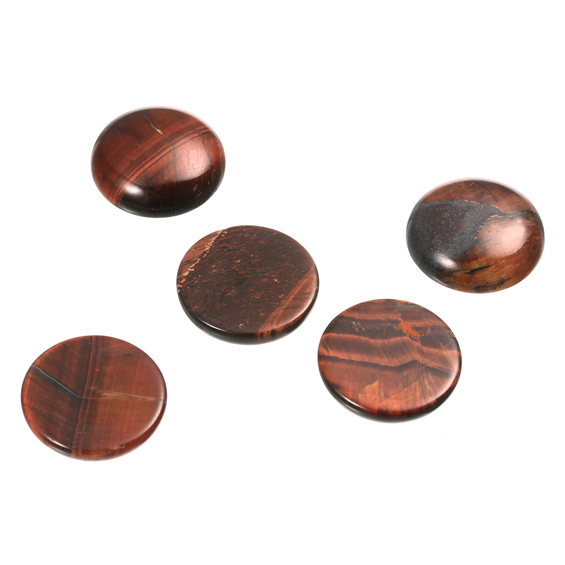 Tiger Eye Cabochon, different size for choice & flat back, 20PCs/Bag, Sold By Bag