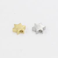 ステンレス製ビーズ, 304ステンレススチール, 六芒星, ファッションジュエリー, 無色 穴:約 1.8mm, 10パソコン/バッグ, 売り手 バッグ