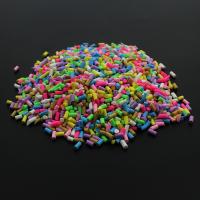 Cabujones de FIMO, Arcilla polimero, Columna, color mixto, 1.5x2mm-1.5x3mm, Vendido por KG