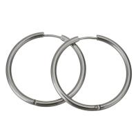 Stainless Steel Hoop Earring, for woman, original color 