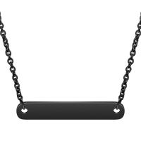 Collier de bijoux de titane, Acier titane, avec 1.96lnch chaînes de rallonge, rectangle, Placage, chaîne ovale & pour femme, plus de couleurs à choisir Environ 17.7 pouce, Vendu par brin