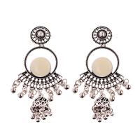 Enamel Zinc Alloy Drop Earring, folk style & for woman 7.5cm/2.9inch 