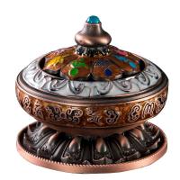 Buy Incense Holder and Burner in Bulk , Zinc Alloy, handmade, for home and office & durable, two different colored 