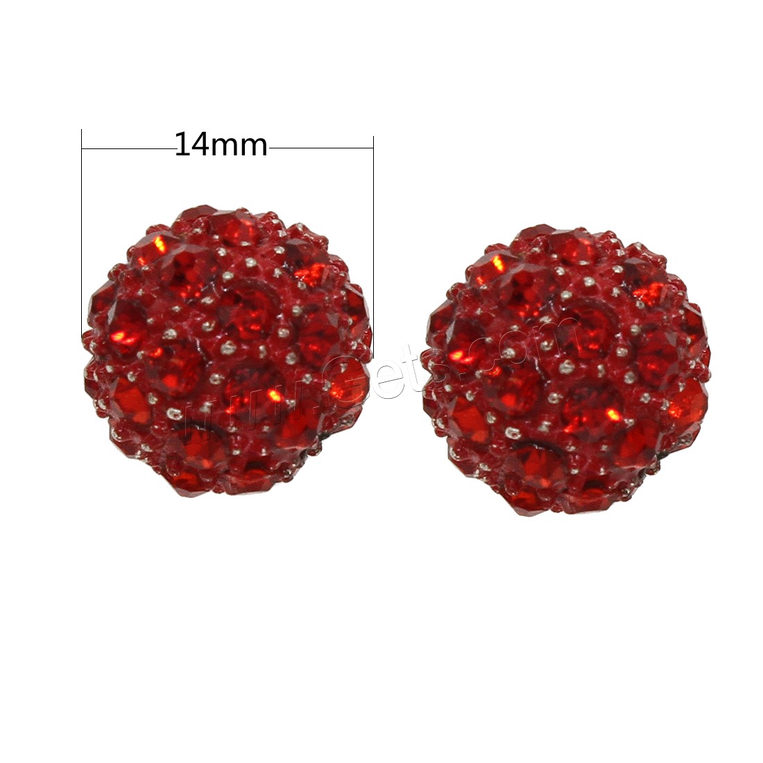 Rhinestone Zinc Alloy Beads, Round, plated, different size for choice & with rhinestone, more colors for choice, Hole:Approx 2mm, 50PCs/Bag, Sold By Bag