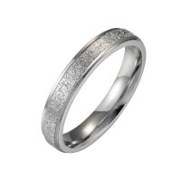 Edelstahl Paar- Ring, plattiert, Modeschmuck & verschiedene Größen vorhanden & verschiedene Stile für Wahl & satiniert, keine, 4mm,6mm, Größe:5-13, verkauft von PC