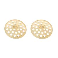 Stainless Steel Earring Stud Component, plated 