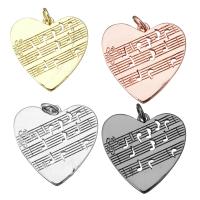 Brass Heart Pendants, plated 