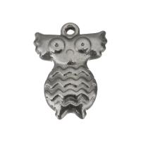 Stainless Steel Animal Pendants, Owl, vintage, original color Approx 1.5mm 