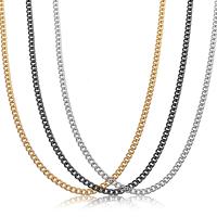 Stainless Steel Chain Necklace, Unisex 