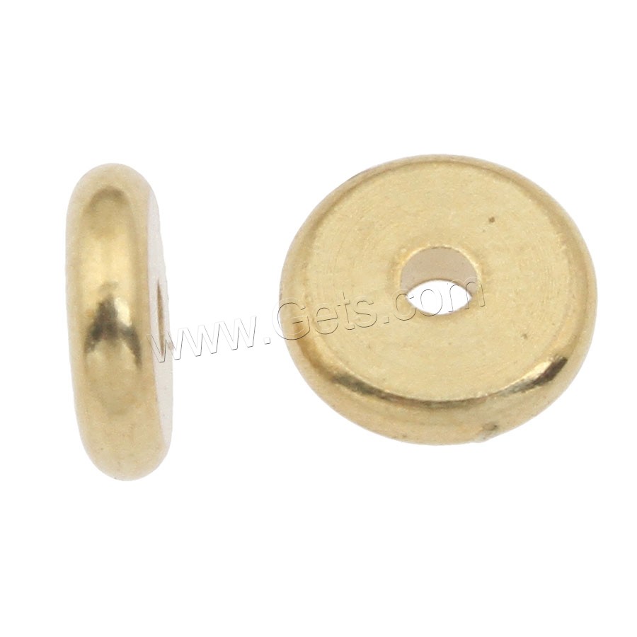 Brass Spacer Beads, different size for choice, original color, Sold By PC